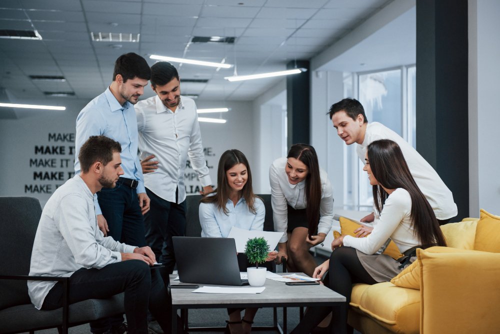 Group of young professionals